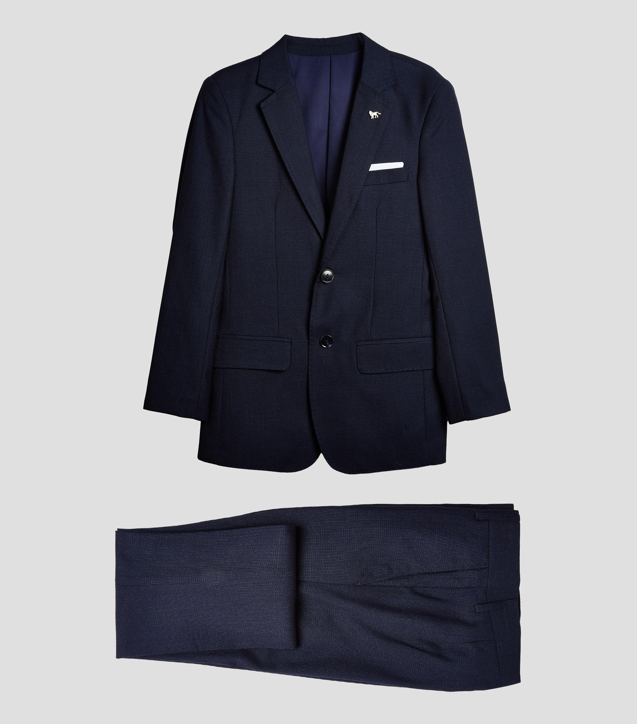 Traje de corte recto microdiseño Niño